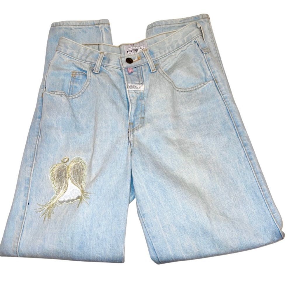 Vintage FORENZA High Waisted Jeans with Personal Artwork